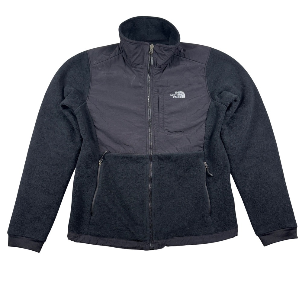 The North Face Fleece Jacket Womens S Black Denali Full Zip Outdoor 01514